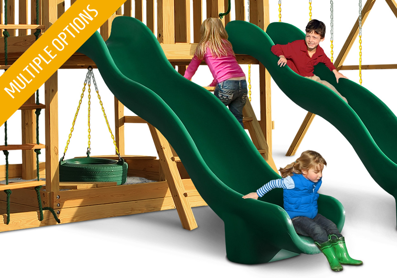 wave slide for swing set