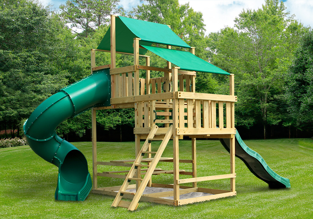 Slide Swing Set Plans Frame Building A Playset Haven Outdoor Swing And Slide Set DIY