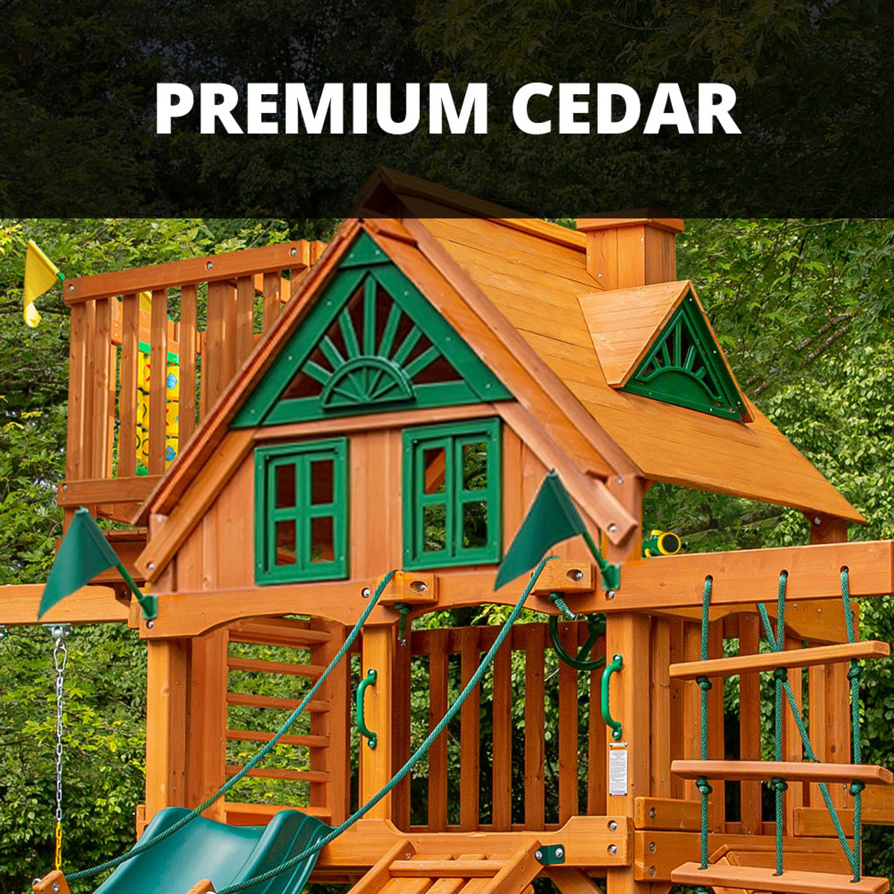 GETAWAY SwingStep（ゲッタウェイ） Happy Hideout Playset Package with Swings & Slide #H68-7