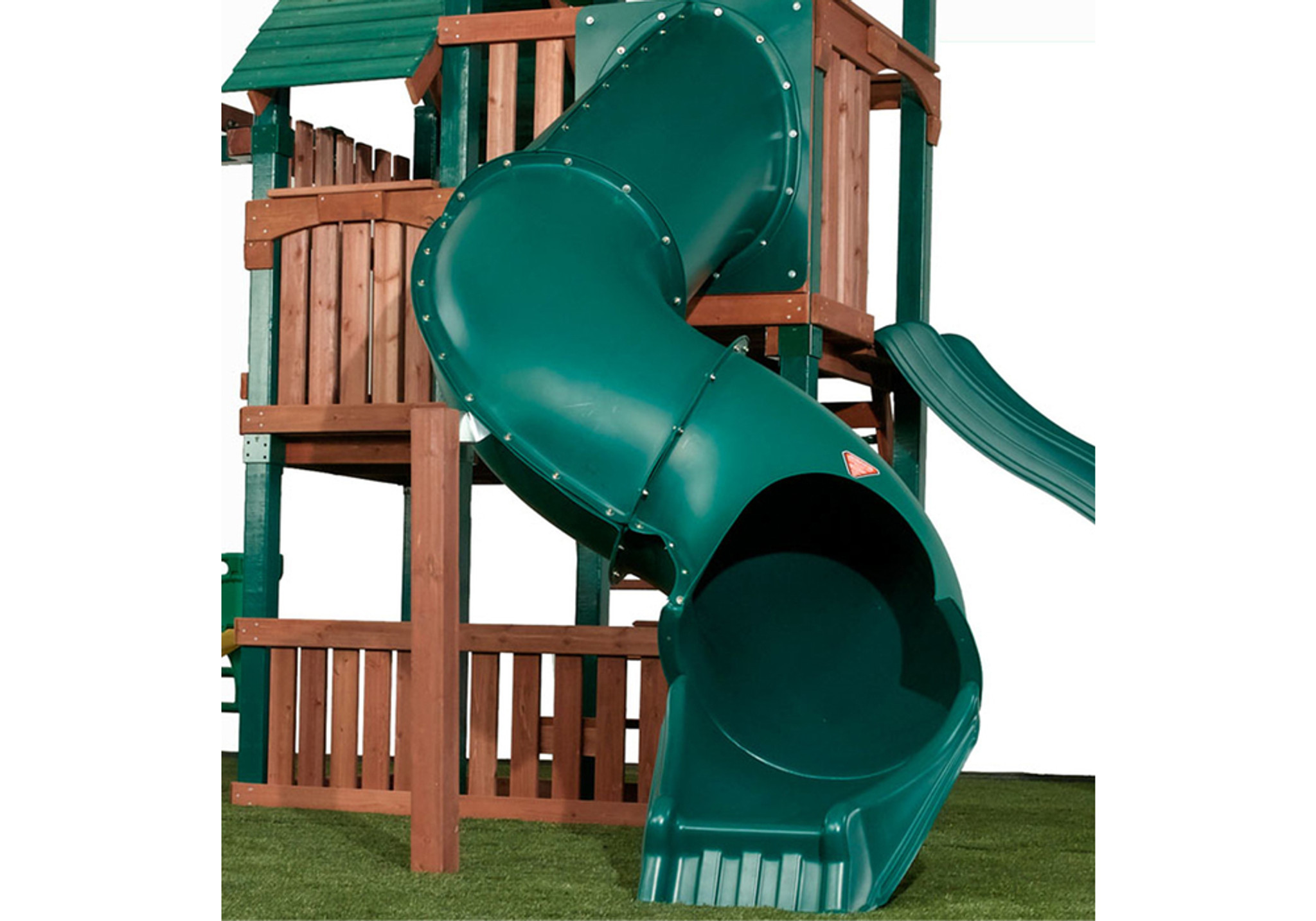 playset with tube slide