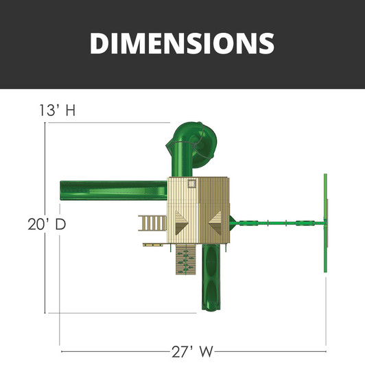 Wilderness Gym Swing Set Gorilla Playsets
