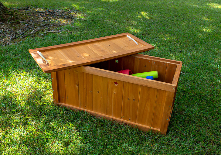 Wooden Toy Chest for Outdoor Storage Gorilla Playsets