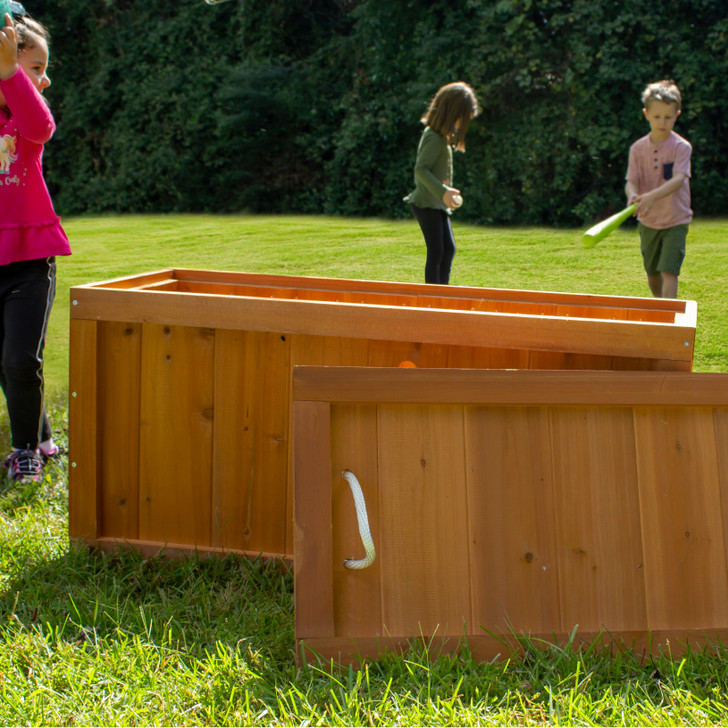 Wooden Toy Chest for Outdoor Storage Gorilla Playsets