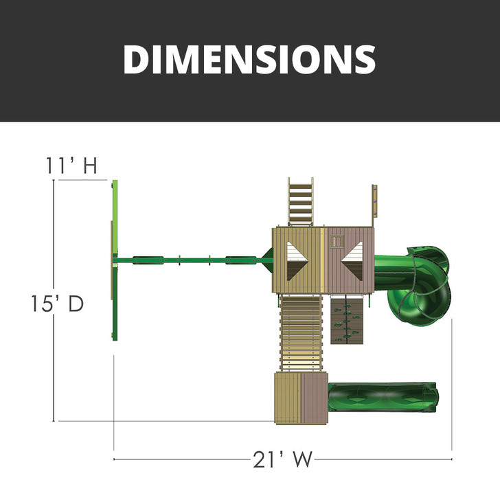 Wilderness Gym Swing Set Gorilla Playsets
