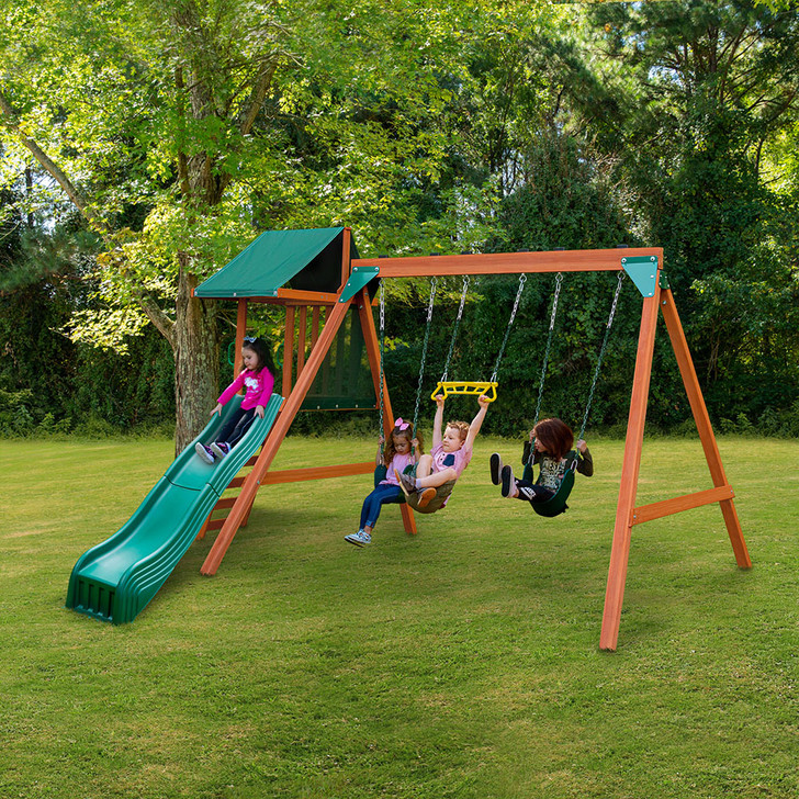 Basic Swing Set with Slide