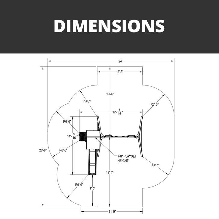 Basic Swing Set with Slide from SwingnSlide