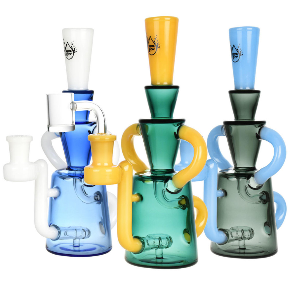 PULSAR BI COLOR RECYCLER RIG WATERPIPE 8 WP413