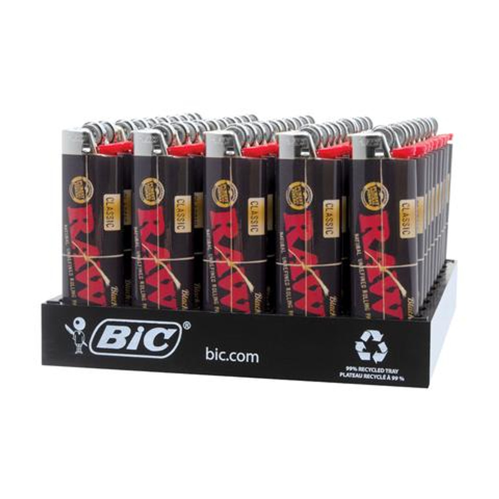 BIC RAW CLASSIC BLACK LIGHTER DISPLAY - 50CT