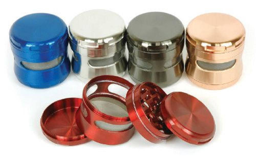 ASSORTED METAL GRINDERS WITH 2 SIDE DISPLAY - 40CT