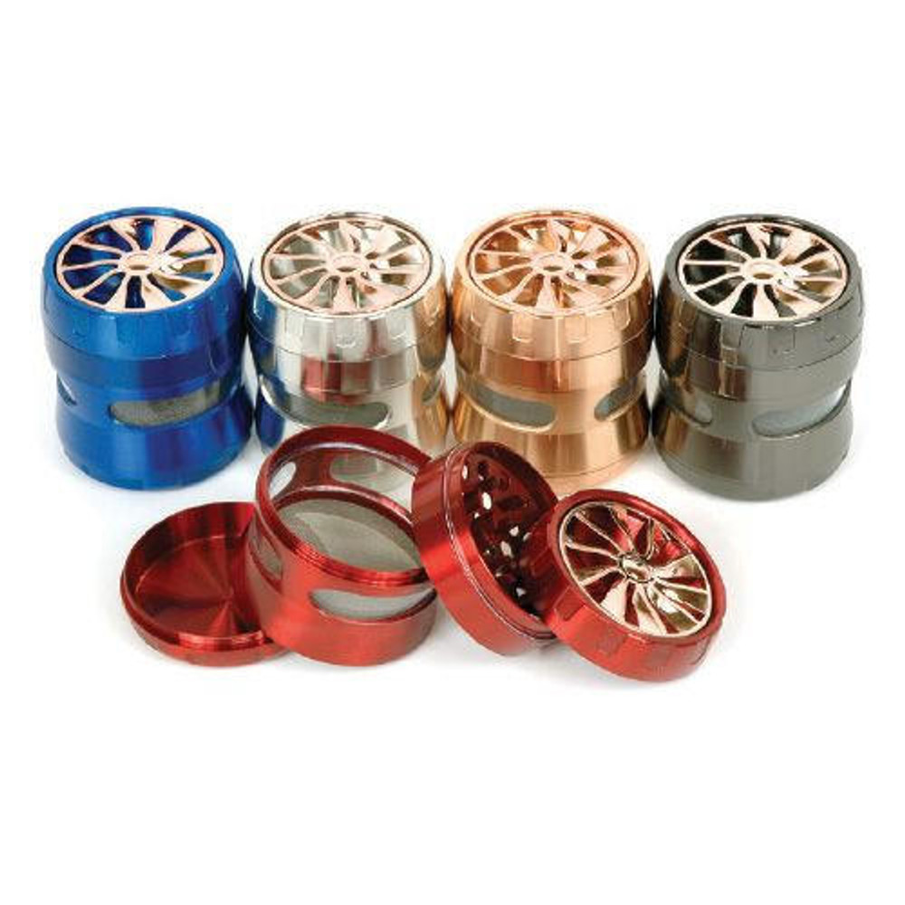 ASSORTED METAL GRINDERS WITH 2 SIDE DISPLAY - 40CT