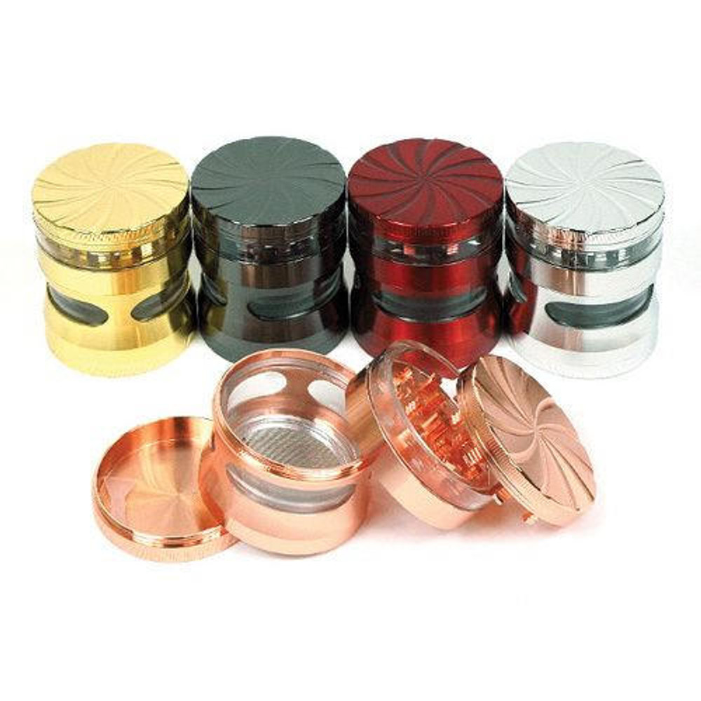 ASSORTED METAL GRINDERS WITH 2 SIDE DISPLAY - 40CT