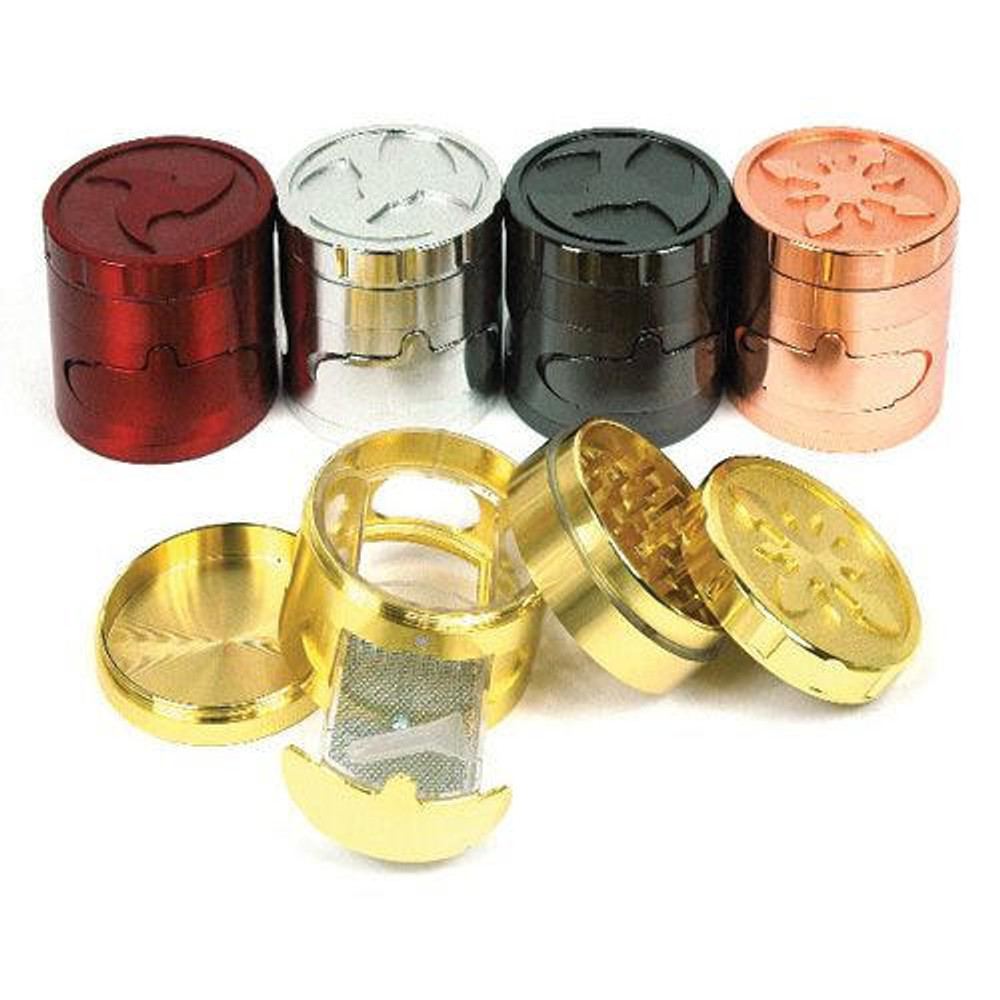 ASSORTED METAL GRINDERS WITH 2 SIDE DISPLAY - 40CT