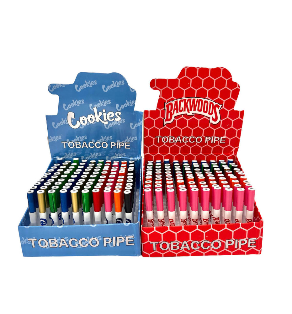 CIGARETTE ALUMINUM PIPE DISPLAY - 100CT