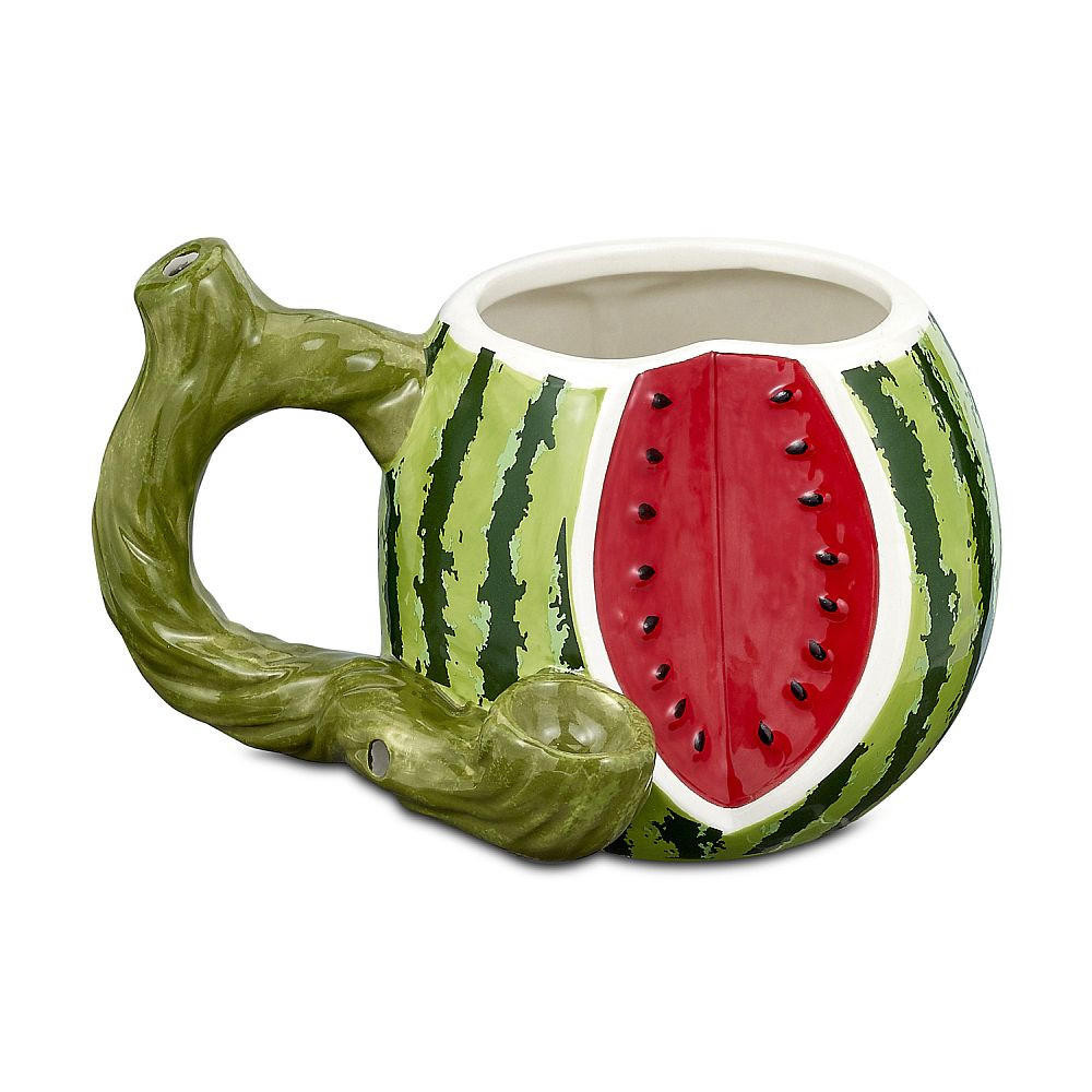 CERAMIC WATERMELON PIPE MUG - 1CT