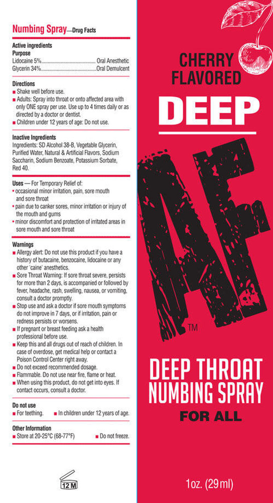 LITTLE GENIE - DEEP AF DEEP THROAT NUMBING SPRAY 