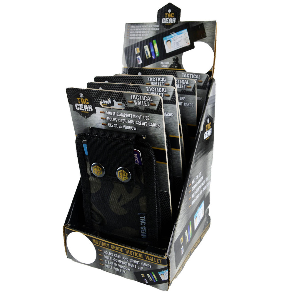 SMOKEZILLA TACGEAR SNAP WALLET - 6CT DISPLAY