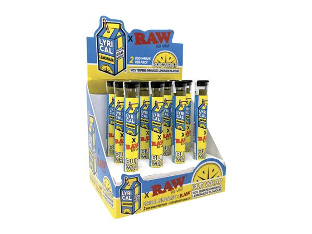 RAW X LYRICAL LEMONADE BUD WRAP - 12CT DISPLAY