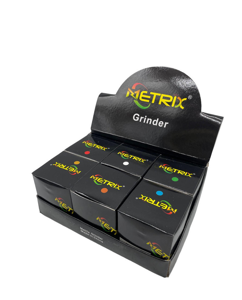  METRIX G-78001-2 MIXED 78MM 4 LAYERS GRINDER - DISPLAY OF 6CT 