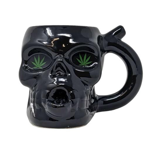  HPG CERAMIC WATER PIPE MUG - SKULL 