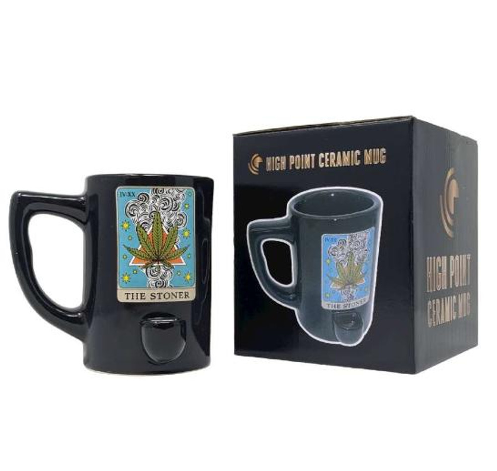  HPG CERAMIC WATER PIPE MUG - THE STONER 