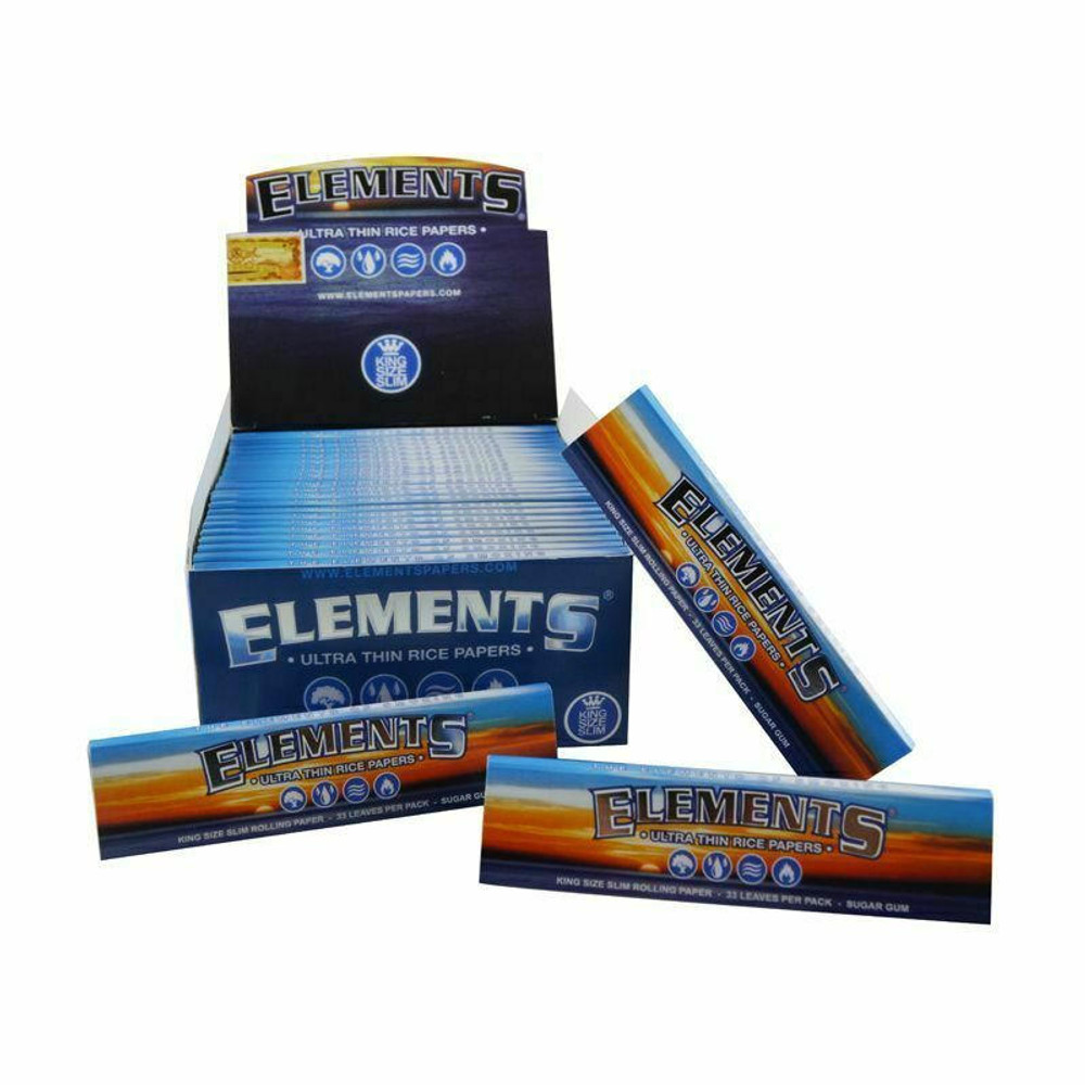  ELEMENTS KING SIZE SLIM PAPERS - 32ct/50pk 