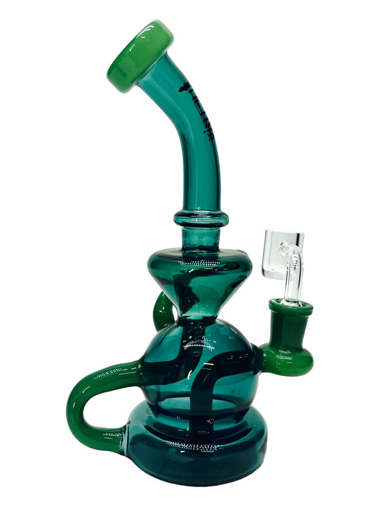  METRIX FULL COLOR SHORTY RECYCLER WATER PIPE 8" 