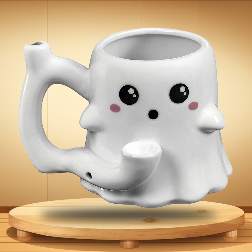 GHOST MUG - ROAST & TOAST CERAMIC HANDPIPE 5.5"