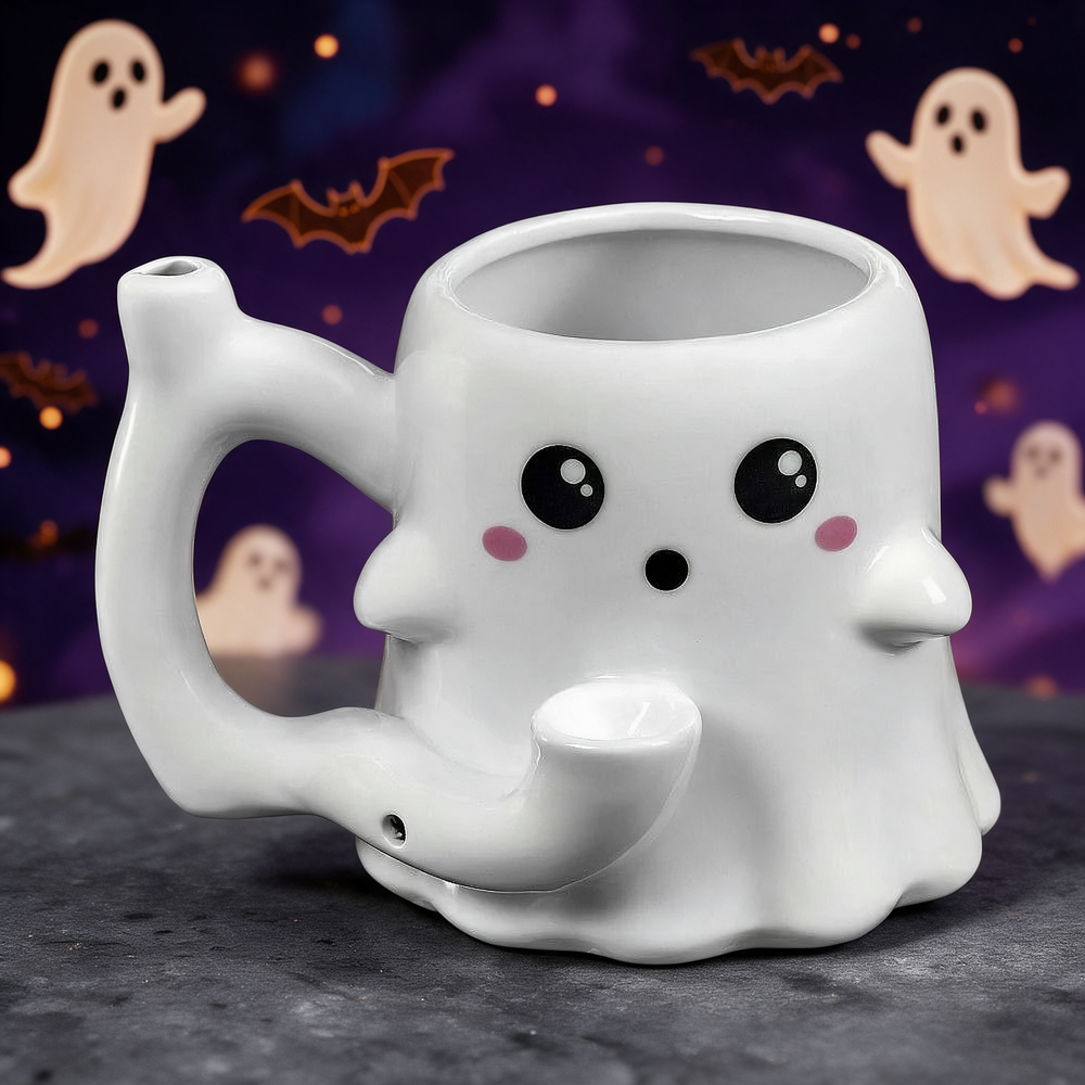 GHOST MUG - ROAST & TOAST CERAMIC HANDPIPE 5.5"
