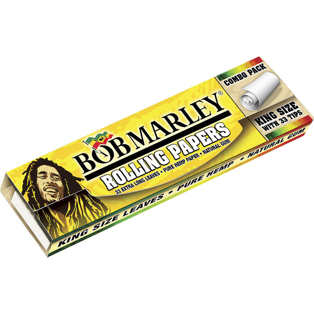  BOB MARLEY KING SIZE PURE HAMP PAPER+ TIPS - KING - 24CT 