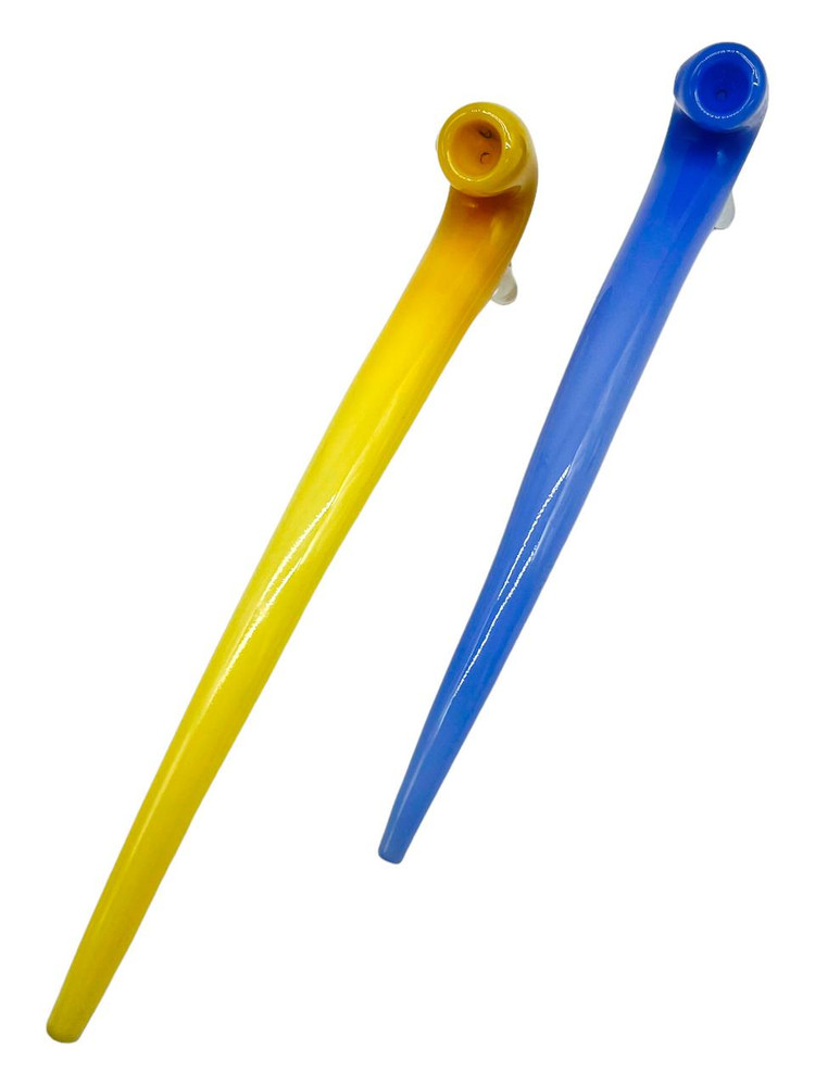  LONG MIX SLYME COLOR SHERLOCK HANDPIPE 12" - 2CT 