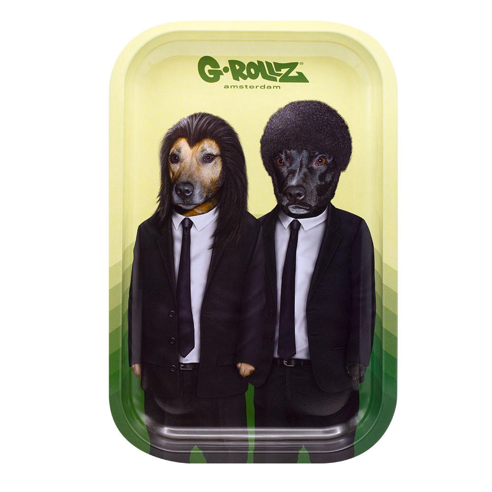  G-ROLLZ - HIT DOGS MEDIUM TIN TRAY 17.5 X 27.5 CM 