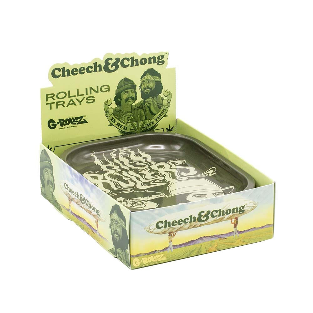  G-ROLLZ - CHEECH & CHONG HIGH ROLLERS SMALL TIN TRAY 14 X 18CM 