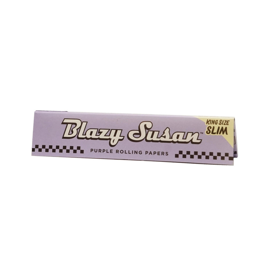  BLAZY SUSAN KING SIZE PURPLE ROLLING PAPERS - 50CT 