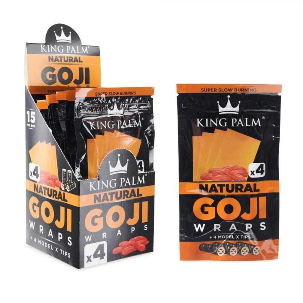  KING PALM GOJI WRAPS 4PK - 15CT DISPLAY 