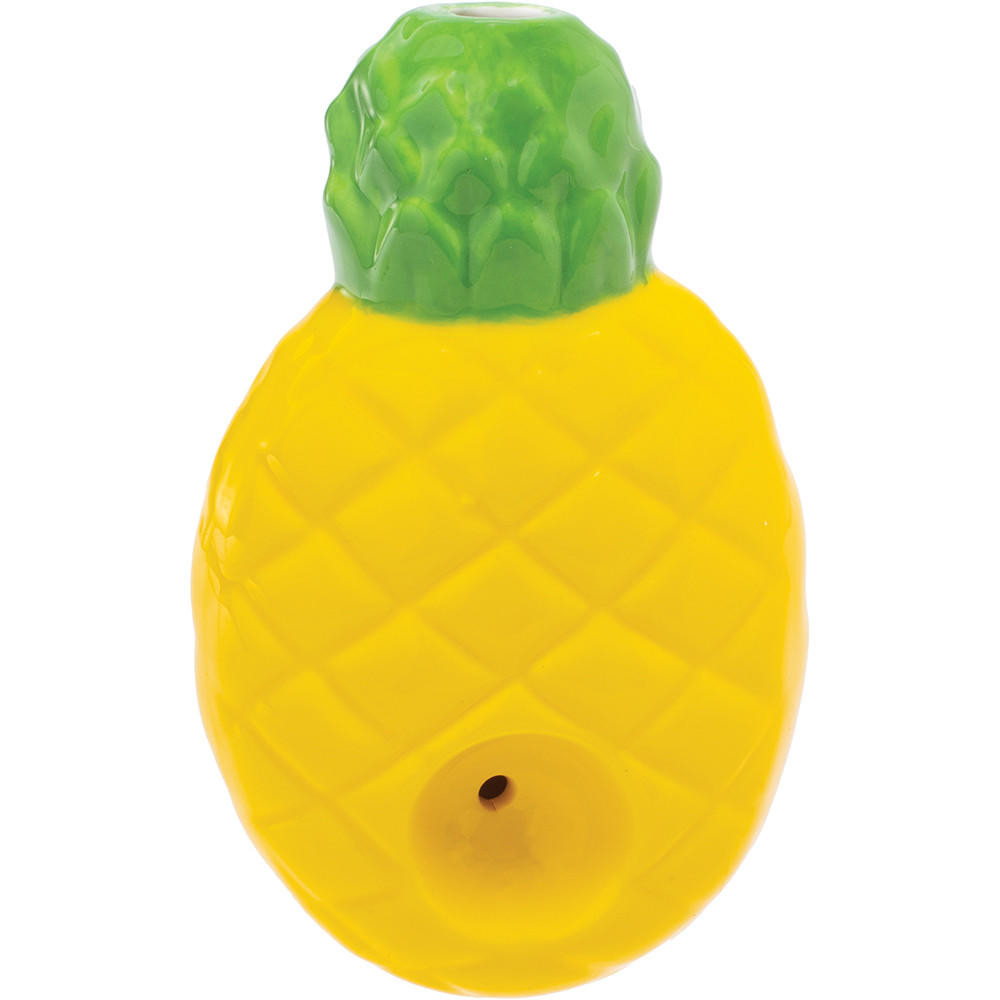  WACKY BOWLZ - 3.5" PINEAPPLE CERAMIC PIPE - 1CT 