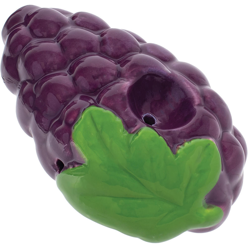  WACKY BOWLZ - 3.5" GRAPE CERAMIC PIPE - 1CT 