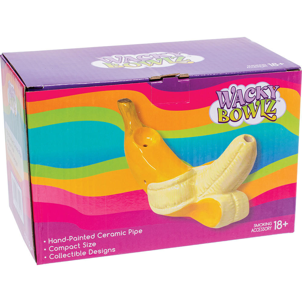  WACKY BOWLZ - LARGE BANANA CERAMIC PIPE - 1CT 