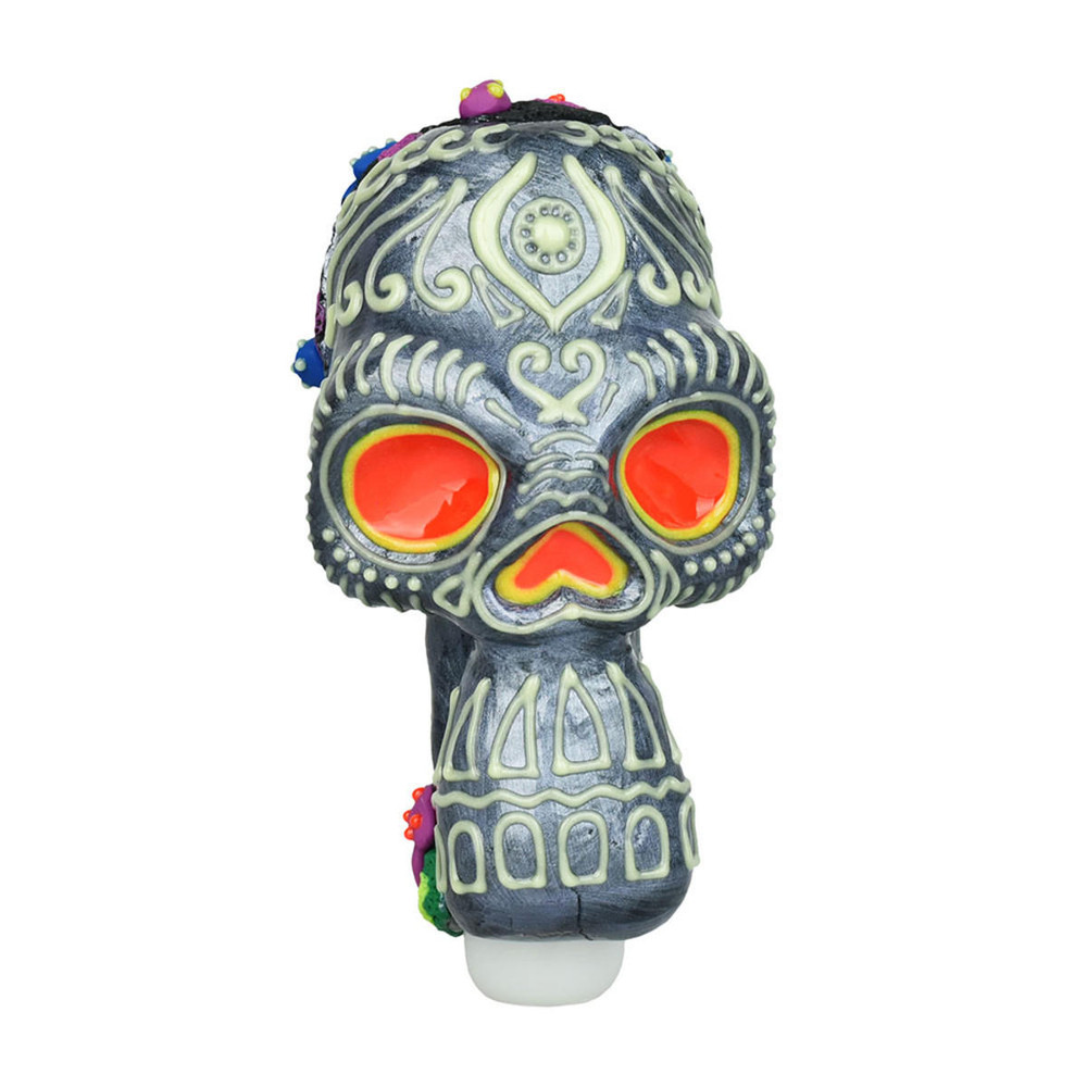  PULSAR VOODOO SKULL SPOON PIPE 5.5" - 1CT 