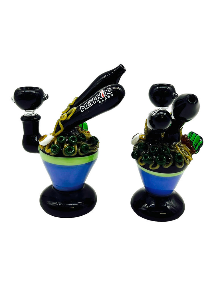  METRIX NOODLE SOUP DESIGN WATERPIPE 6" 