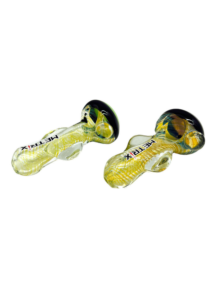  METRIX GOLD FUMED HANDPIPE 4.5" - BAG OF 5CT 