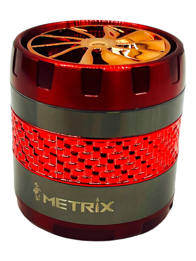  METRIX RATAN MIDDLE SPINNER ON TOP 63MM 4 LAYERS GRINDER - DISPLAY OF 6CT 