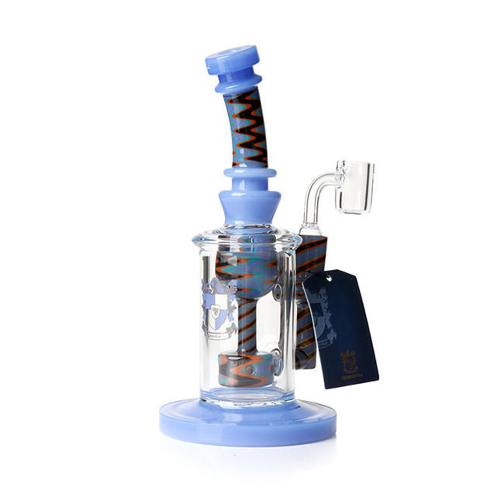  PHOENIX STAR RECYCLER DAB RIG WITH IMPORTED AMERICAN COLOR ROD WATERPIPE 9" 