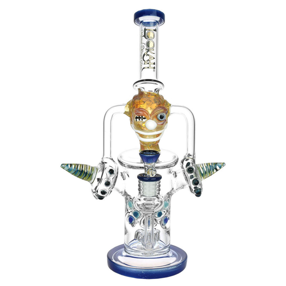  LOOKAH CRAZY CLOWN RECYCLER WATER PIPE | 13" | 14MM F 