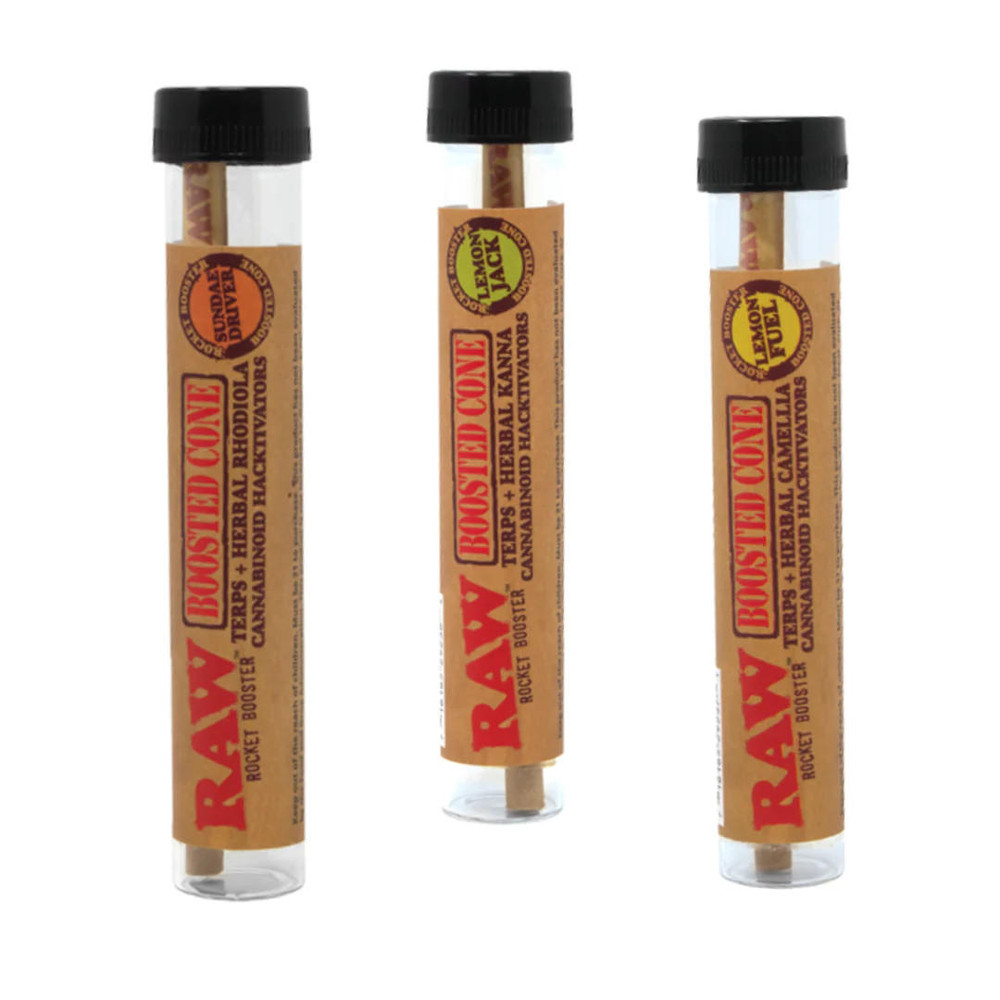  RAW ROCKET BOOSTER CONES - 12CT DISPLAY 