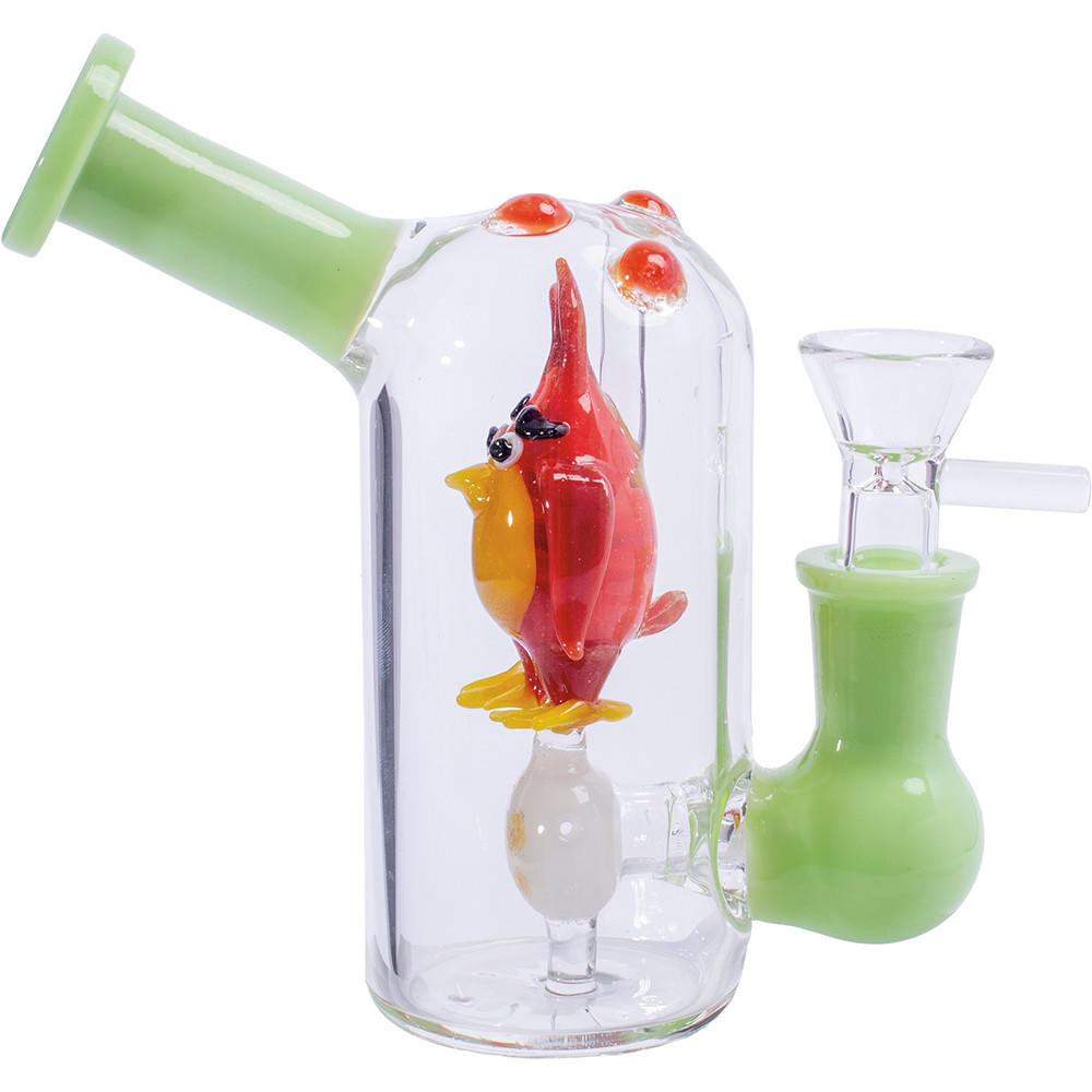  BIRD BUBBLER WATER PIPE ASSORTED COLOR 5.5" 