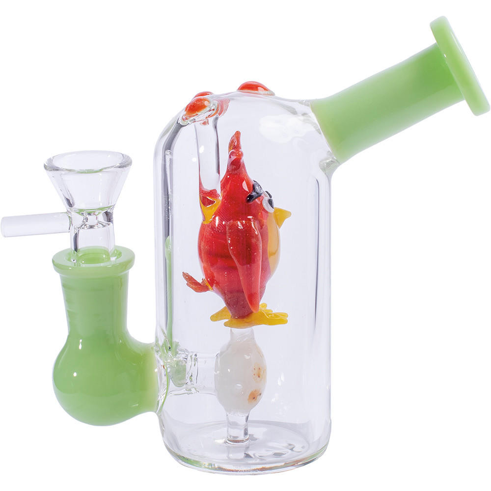  BIRD BUBBLER WATER PIPE ASSORTED COLOR 5.5" 