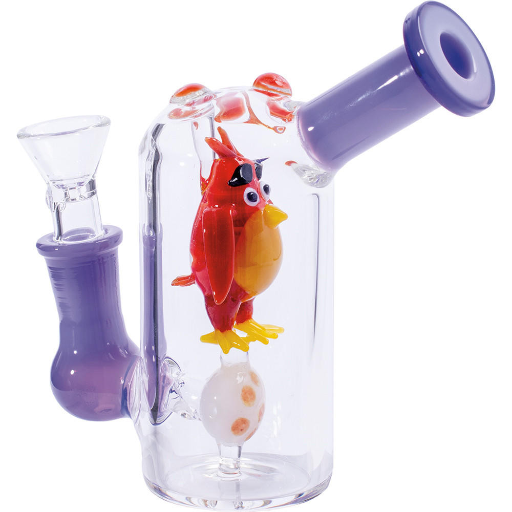  BIRD BUBBLER WATER PIPE ASSORTED COLOR 5.5" 