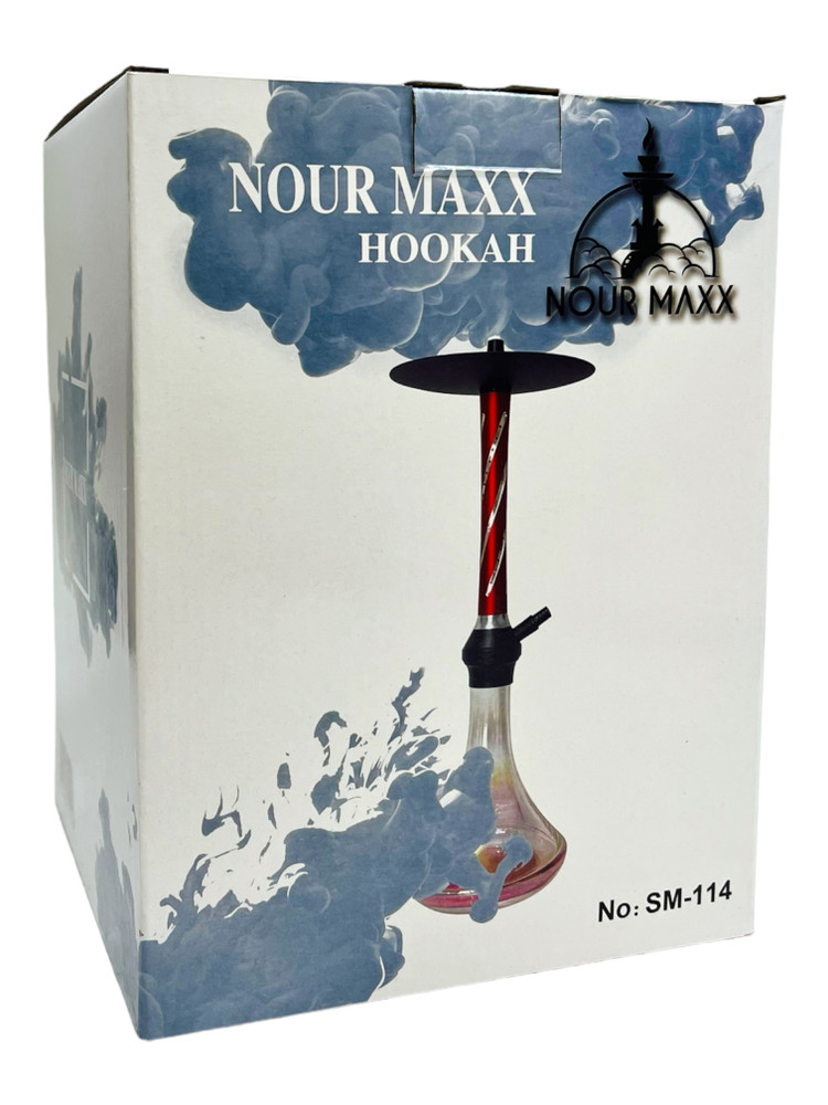 NOUR MAXX - MIX COLOR 1 HOSE HOOKAH 24" (SM-114)