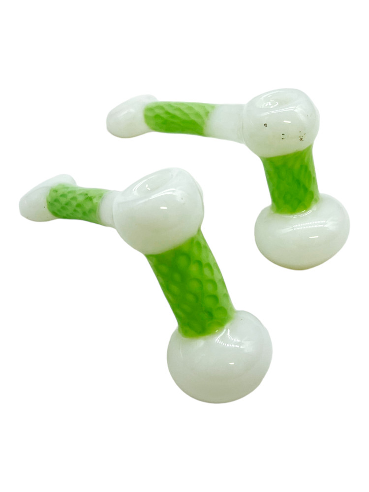 METRIX WHITE AND MILKY SHERLOCK HANDPIPE 6"