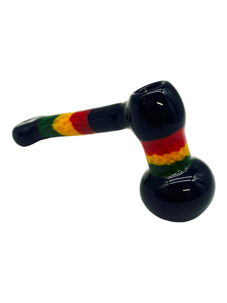 METRIX RASTA BLACK SHERLOCK HANDPIPE 6"